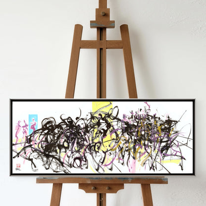 Abstract dance movement 4 - Original painting