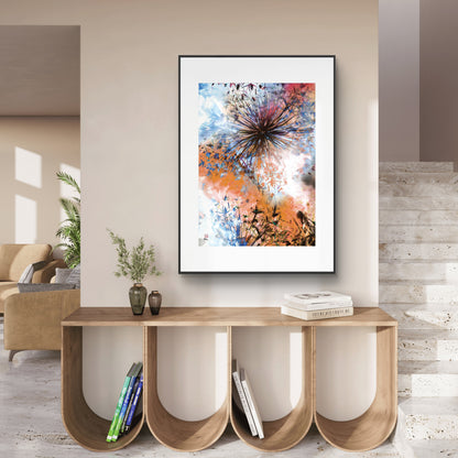 Allium abstract explosion 3 - Print on fine art paper