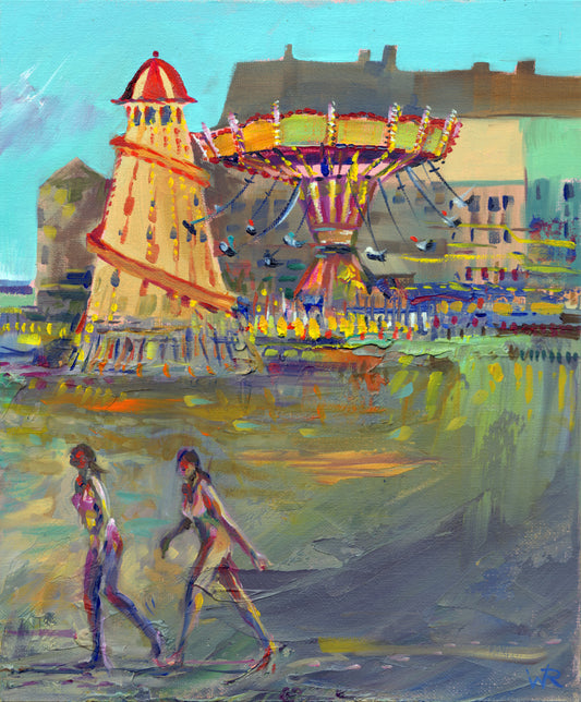 All the fun of the fair - Original oil painting