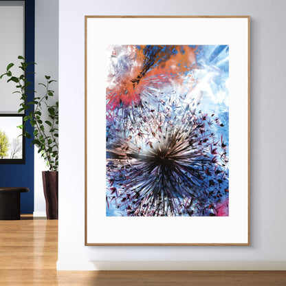 Allium abstract explosion 1 - Print on fine art paper