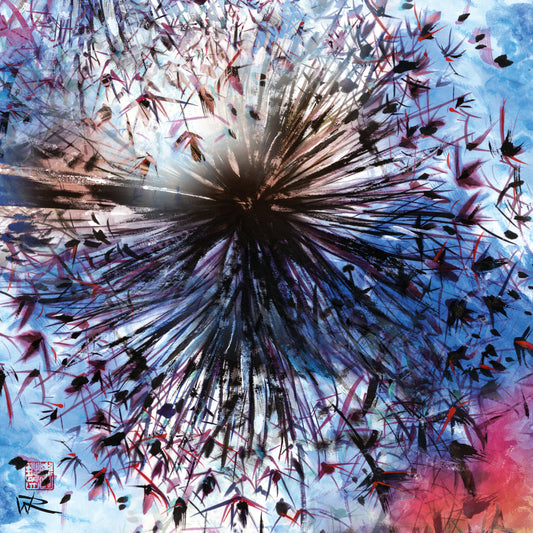 Allium abstract explosion 1 - Print on fine art paper