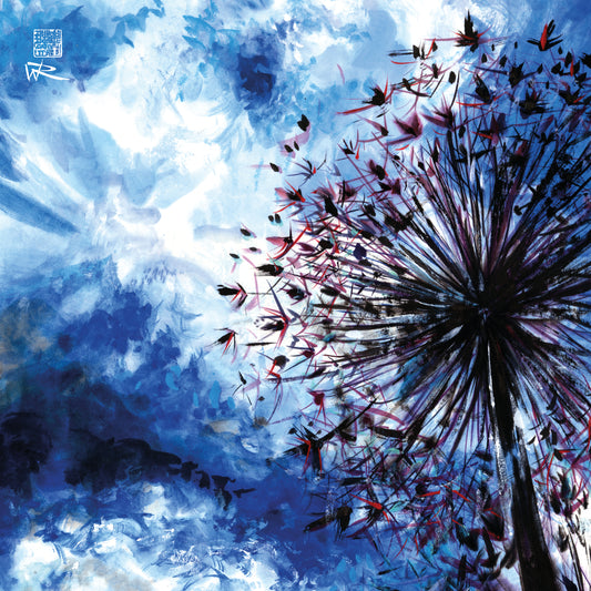 Allium blue sunshine - Print on fine art paper