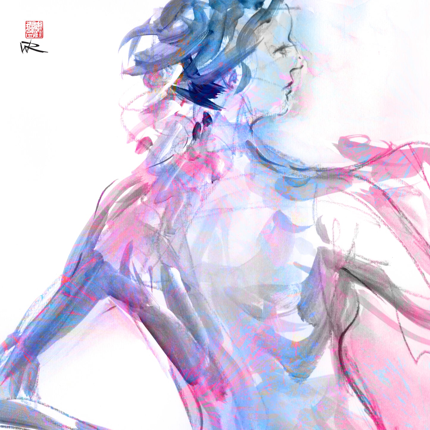 Allium figure 1 - Canvas print