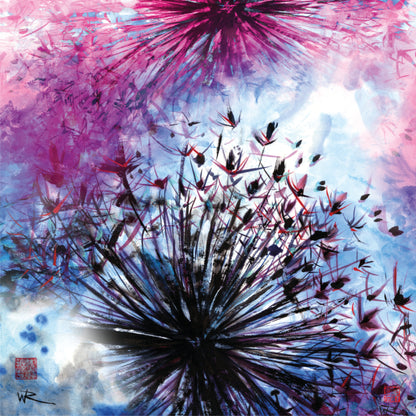 Allium pink sunshine - Pack of 10 greeting cards