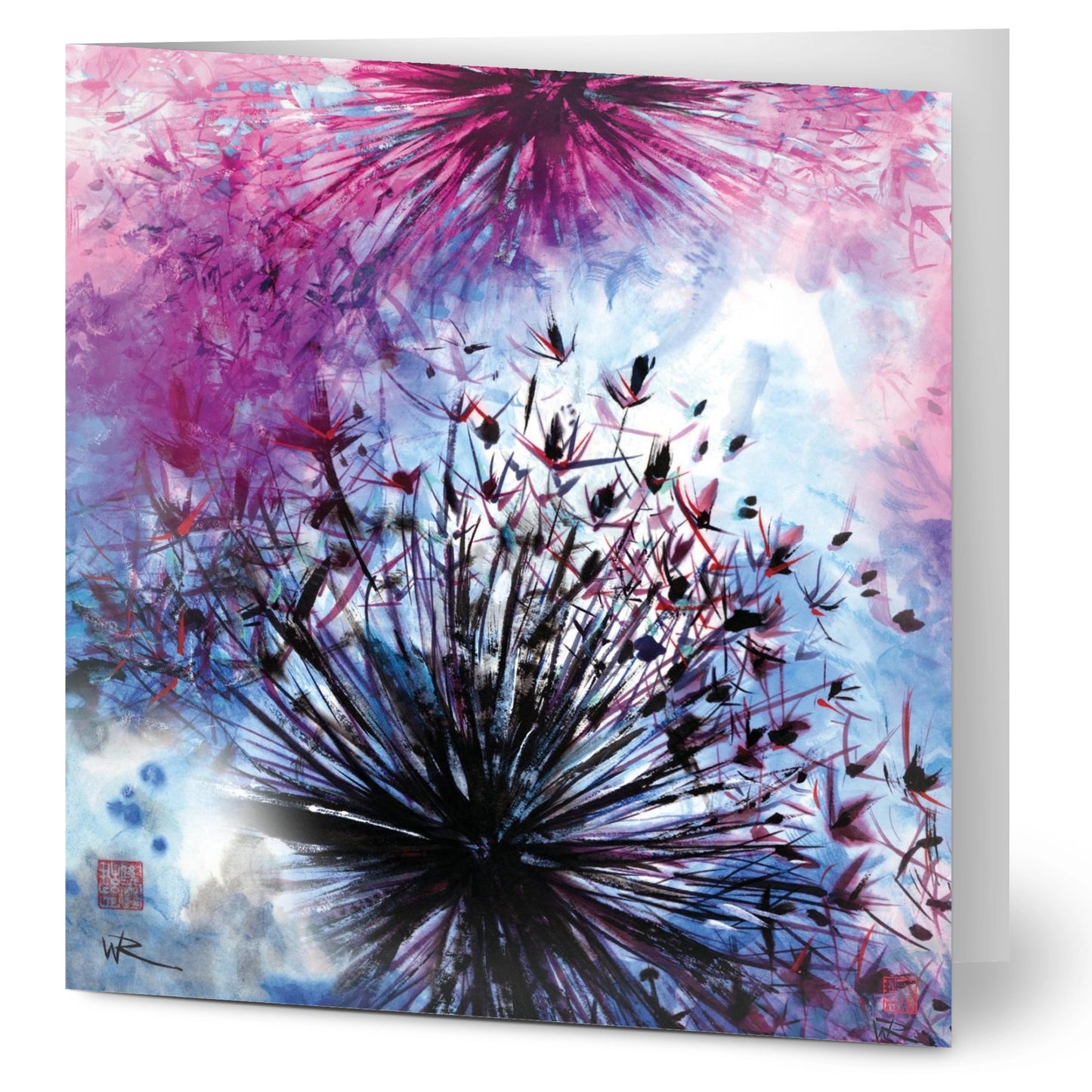 Allium pink sunshine - Pack of 10 greeting cards