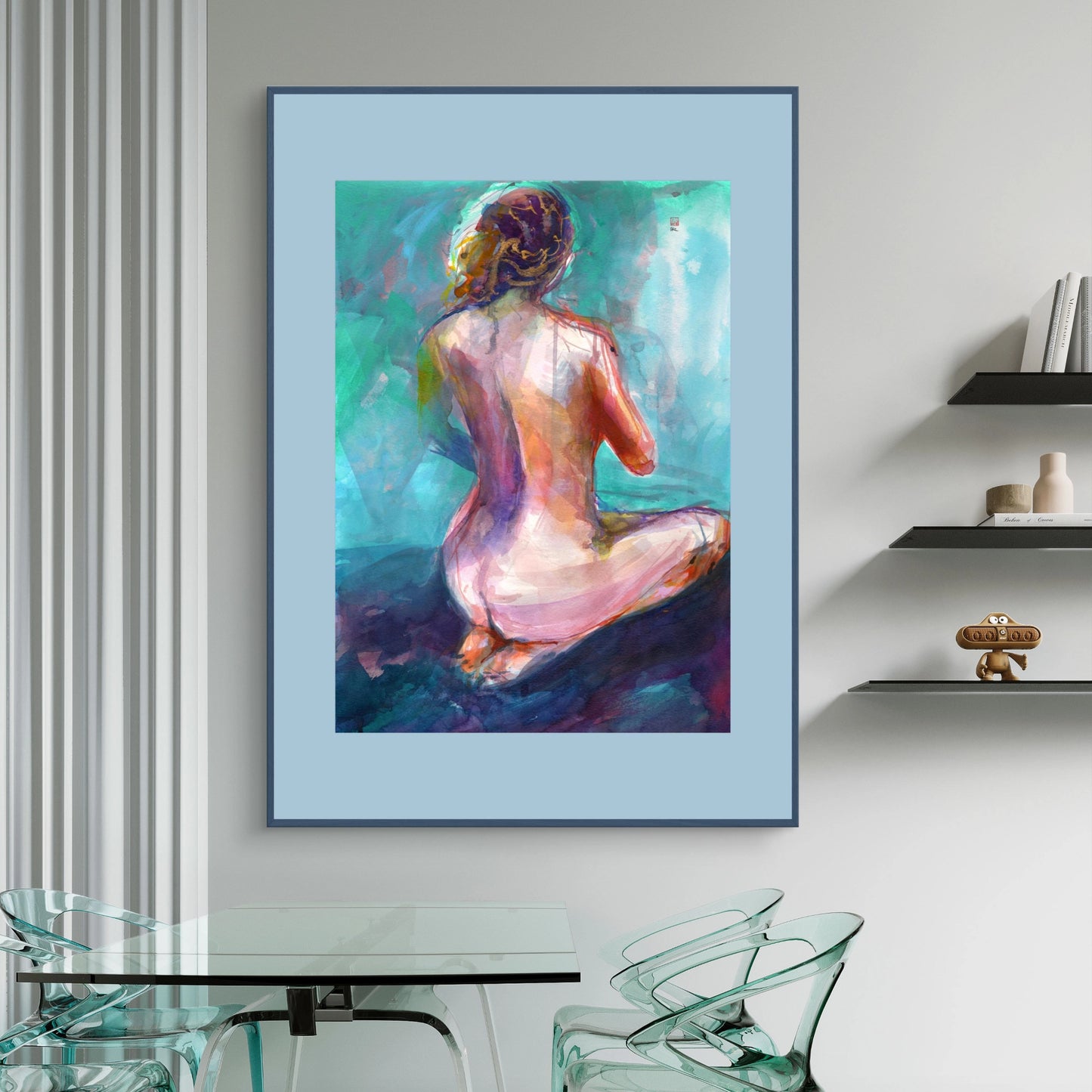 Annie on knees - Print on fine art paper