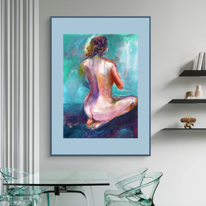 Annie on knees - Print on fine art paper