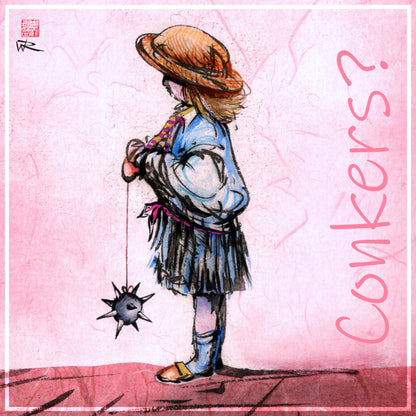 Anyone for conkers - Midweight Fleece Youth Hoodie | Gildan SF500B