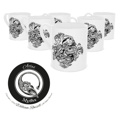 Atlas - Bone china mug 6 pack