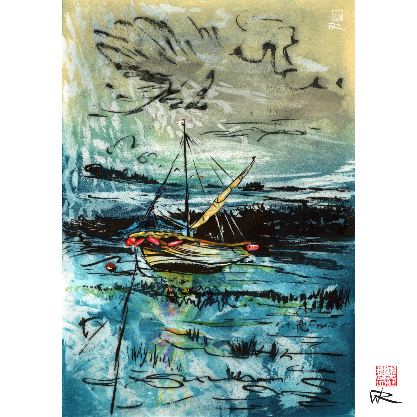 Awaiting the tide edition 2 - Canvas print