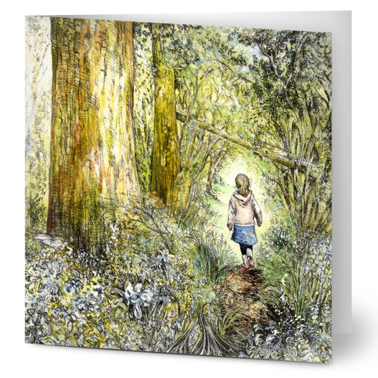 Bluebell Wood edition 7 - Bluebells in bloom - Greeting Cards Pack of 10