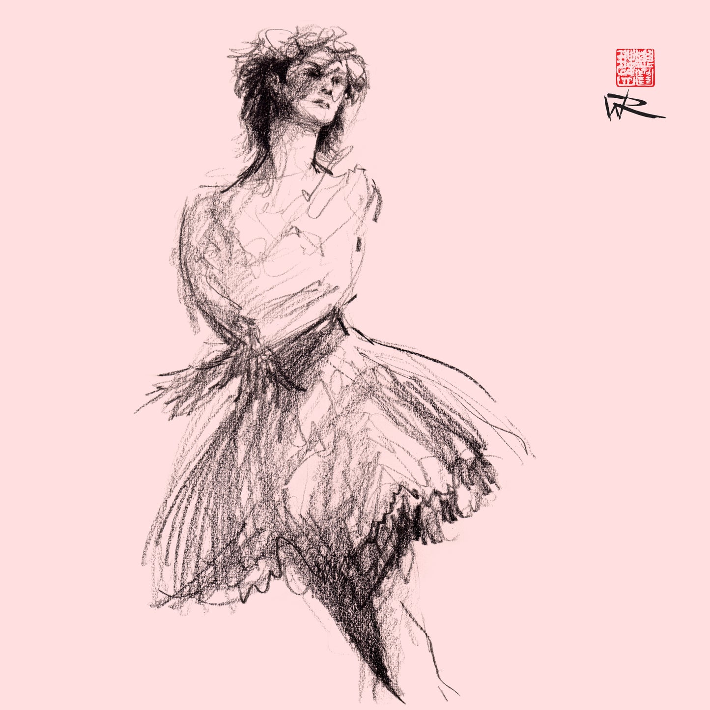 Ballet position - Print on fine art paper