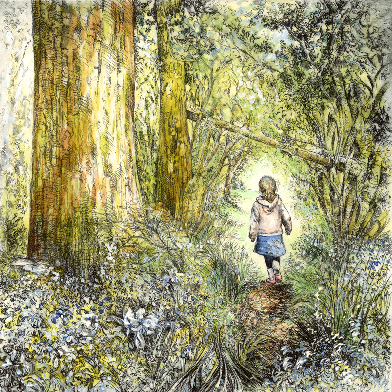 Bluebell wood edition 7 - Bluebells in bloom - Print on fine art paper