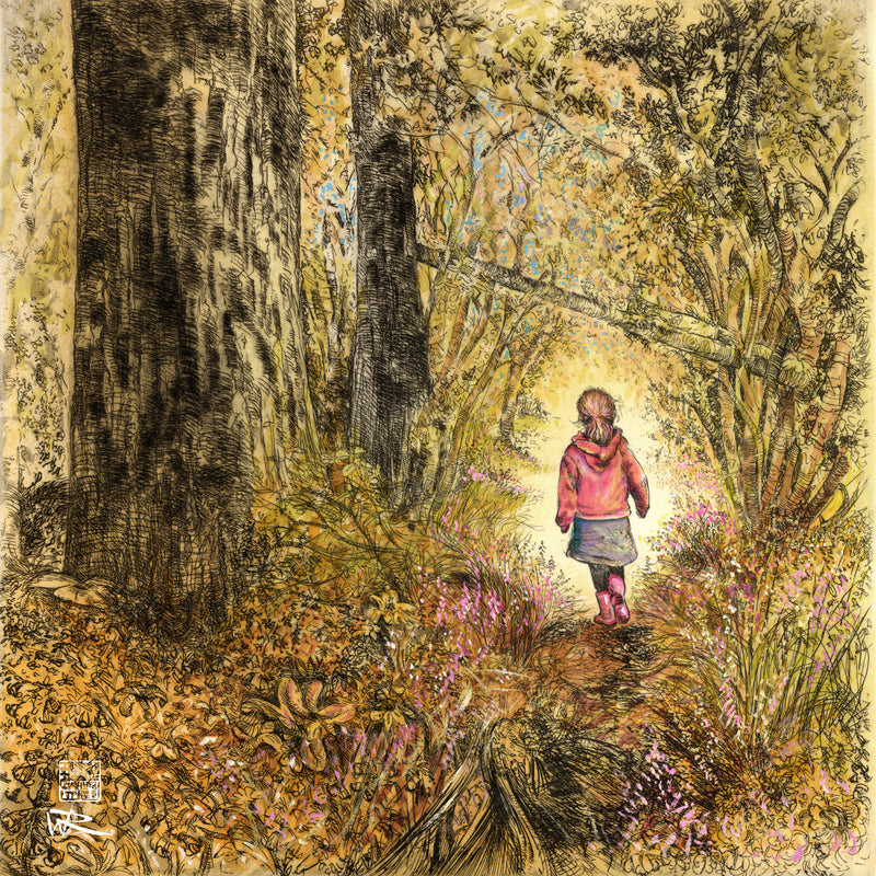 Bluebell wood edition 3 - Autumn - Print on fine art paper