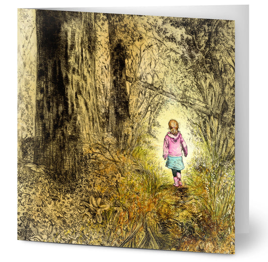 Bluebell Wood edition 5 - Autumn in pink - Greeting Cards Pack of 10