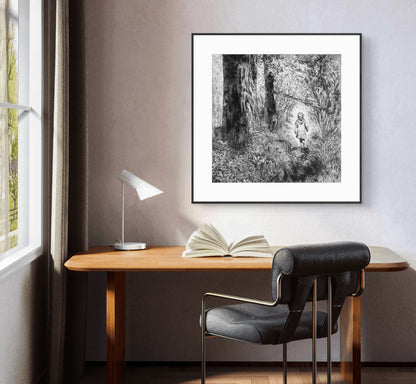 Bluebell wood edition 1 - Monochrome - Print on fine art paper