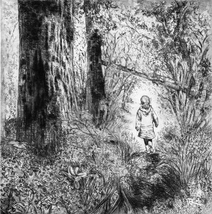 Bluebell wood edition 1 - Monochrome - Print on fine art paper