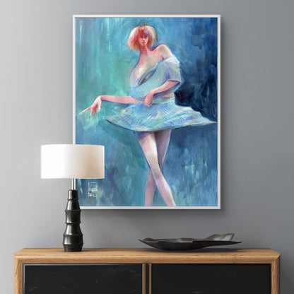 Catwalk in blue - Canvas art print