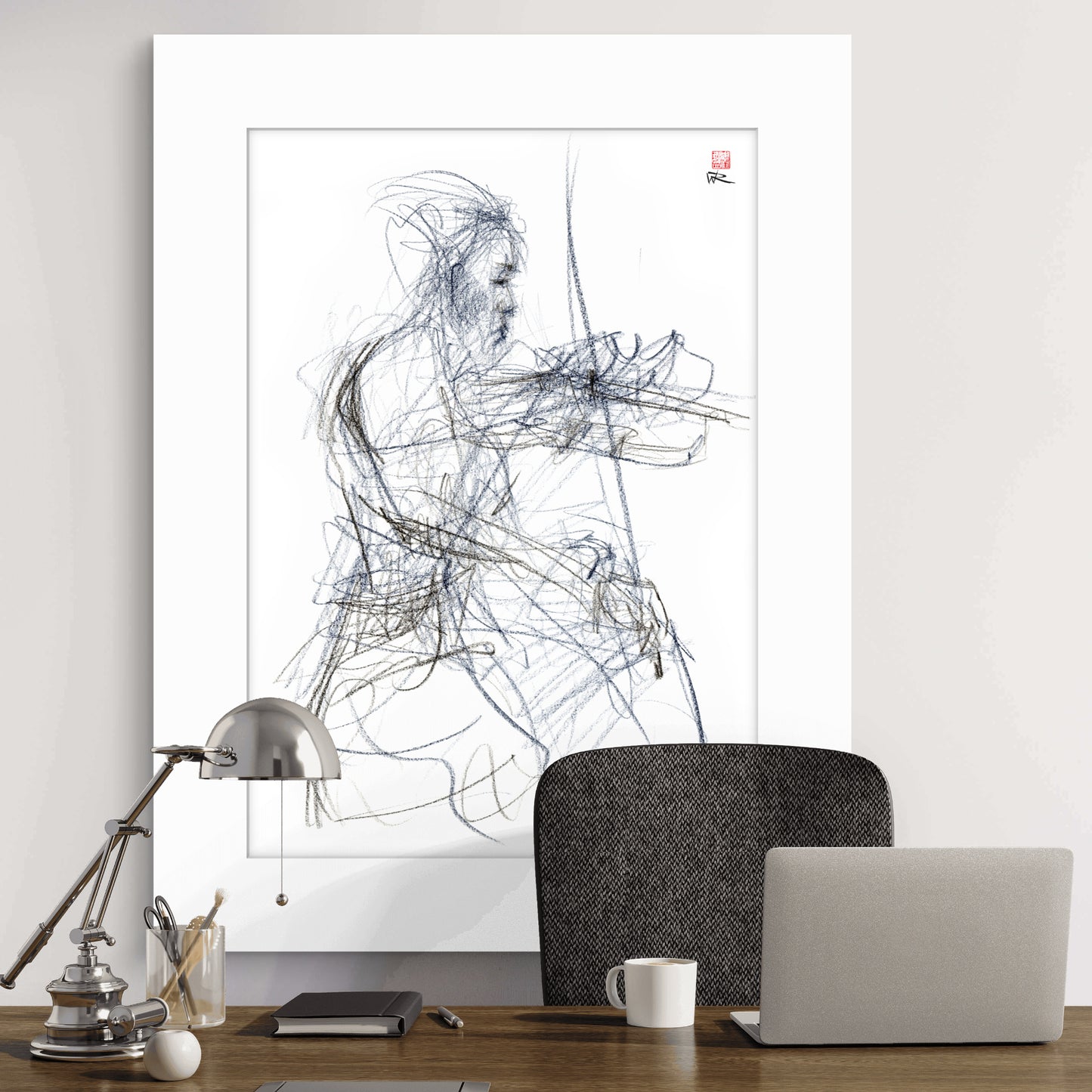 Charlotte Spruit on violin - Paper print