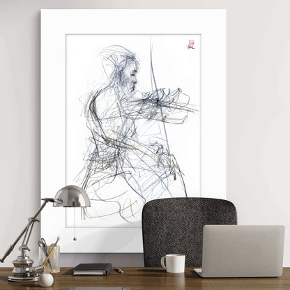 Charlotte Spruit on violin - Paper print