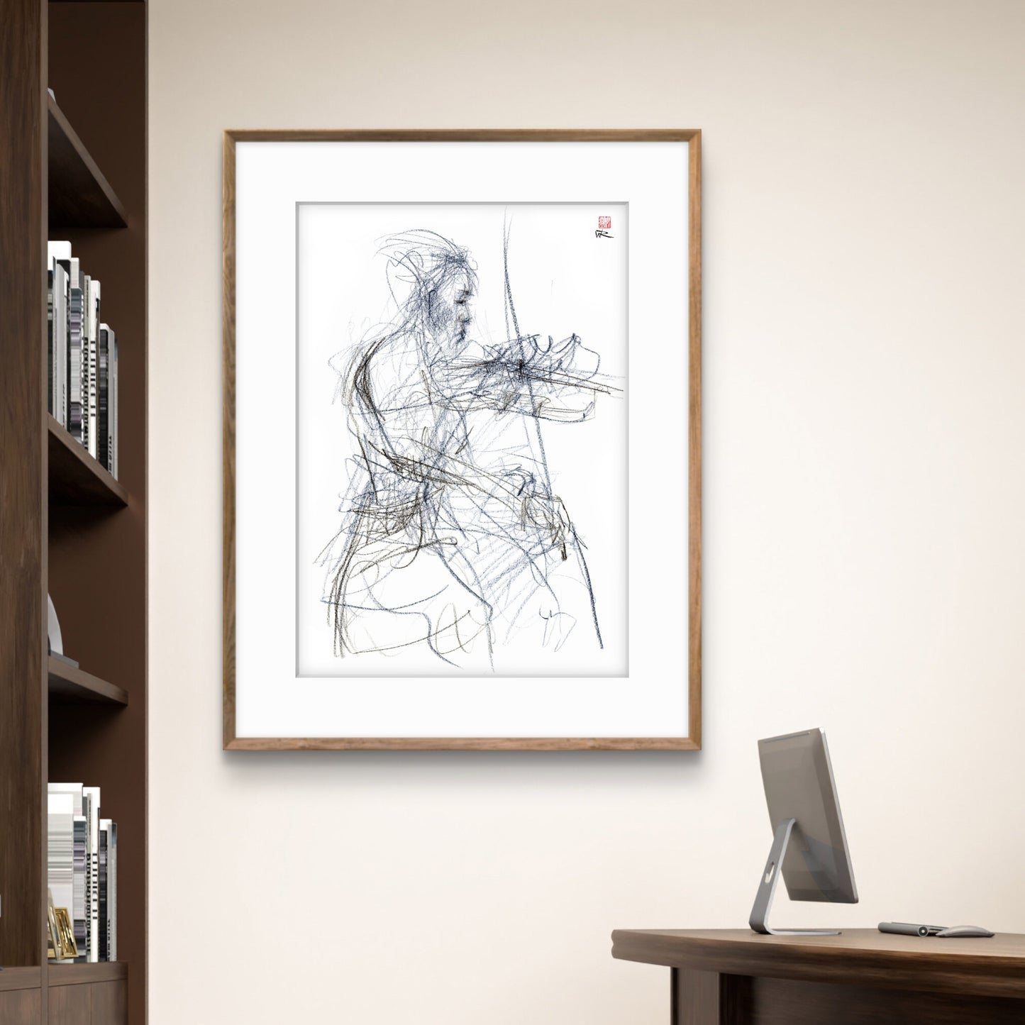 Charlotte Spruit on violin - Paper print