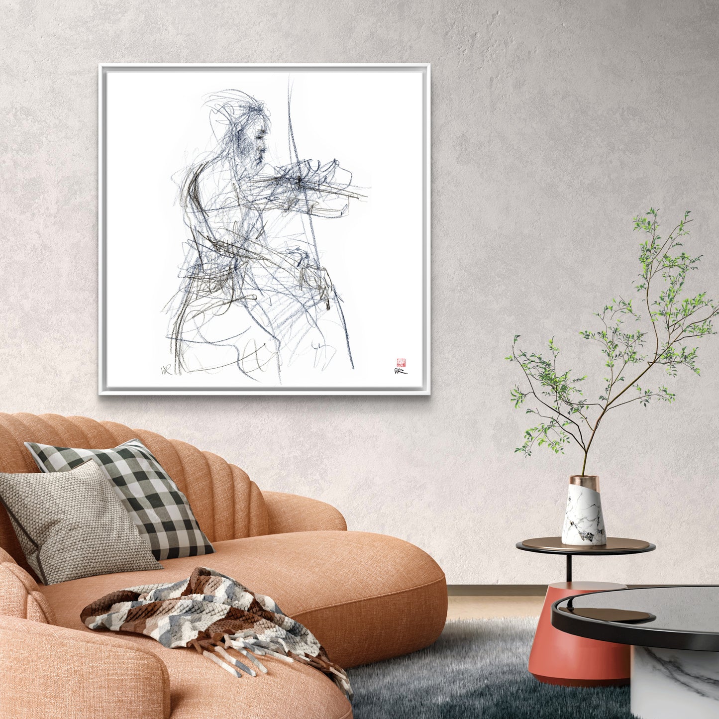 Charlotte Spruit on violin - Canvas print