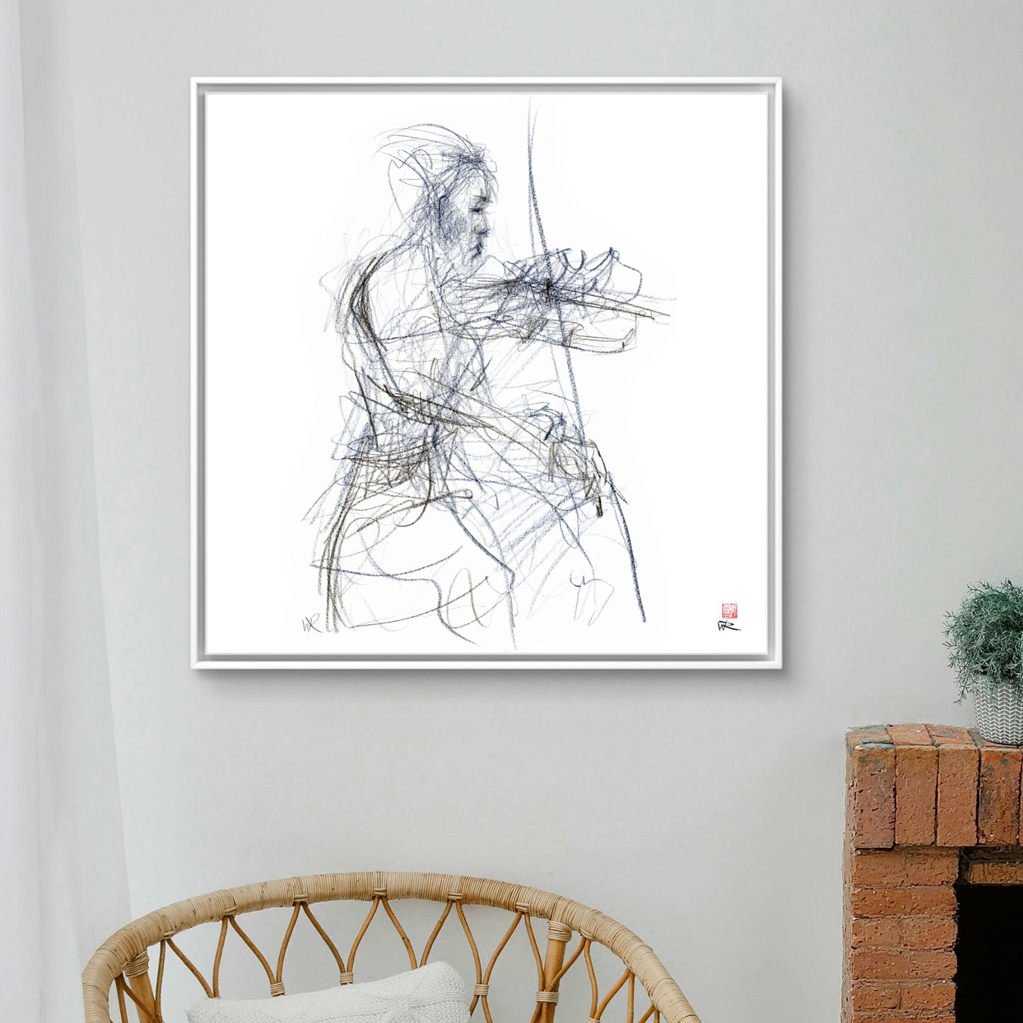 Charlotte Spruit on violin - Canvas print