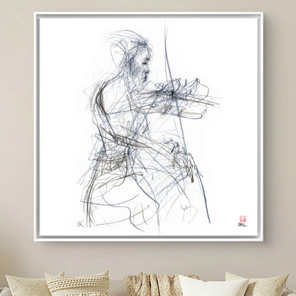 Charlotte Spruit on violin - Canvas print