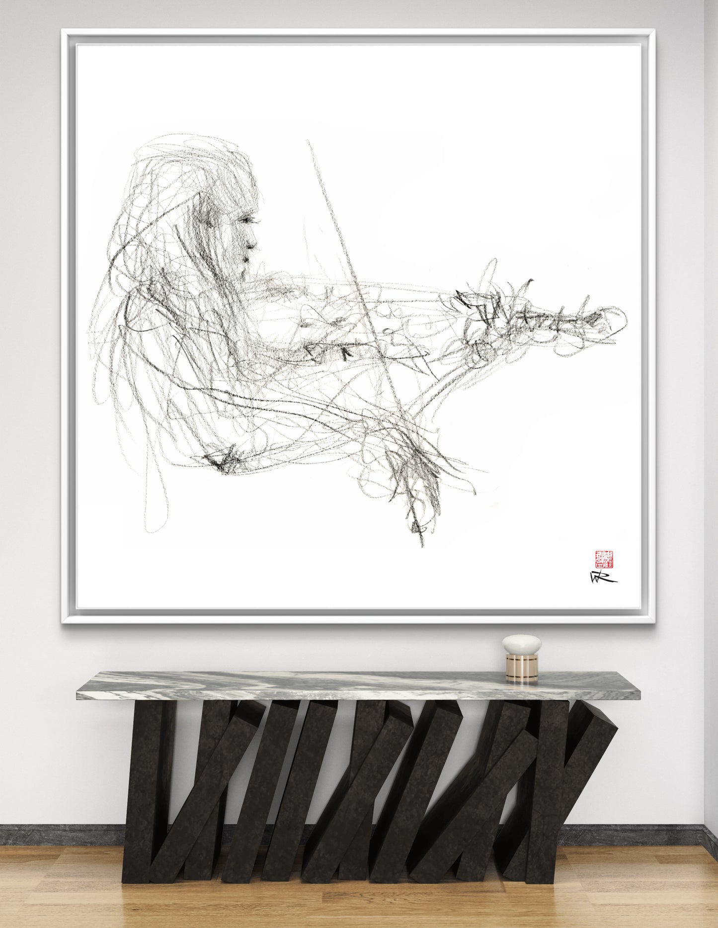 Charlotte Spruit on violin 2 - Canvas print