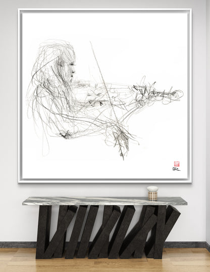 Charlotte Spruit on violin 2 - Canvas print