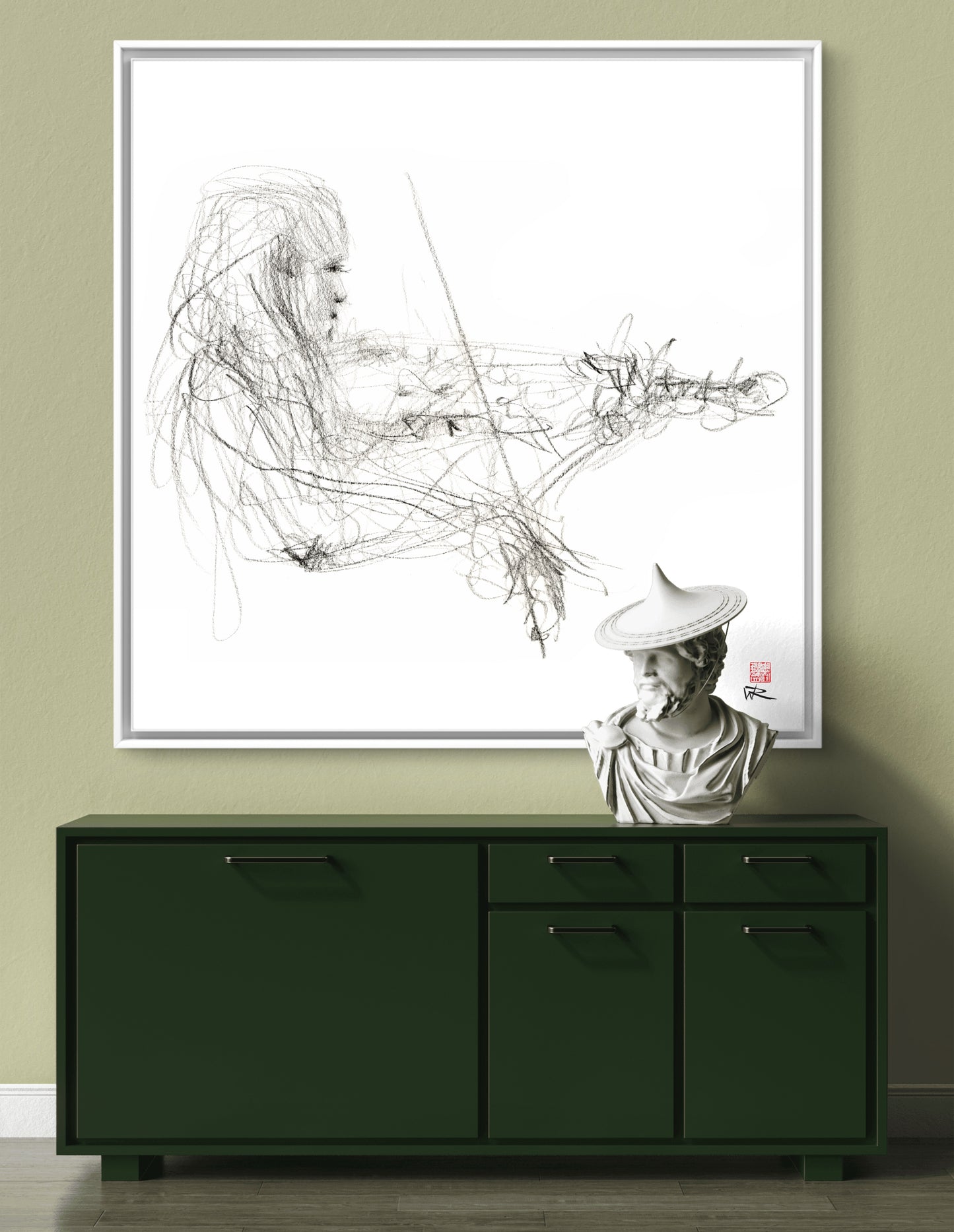 Charlotte Spruit on violin 2 - Canvas print