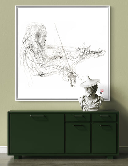 Charlotte Spruit on violin 2 - Canvas print