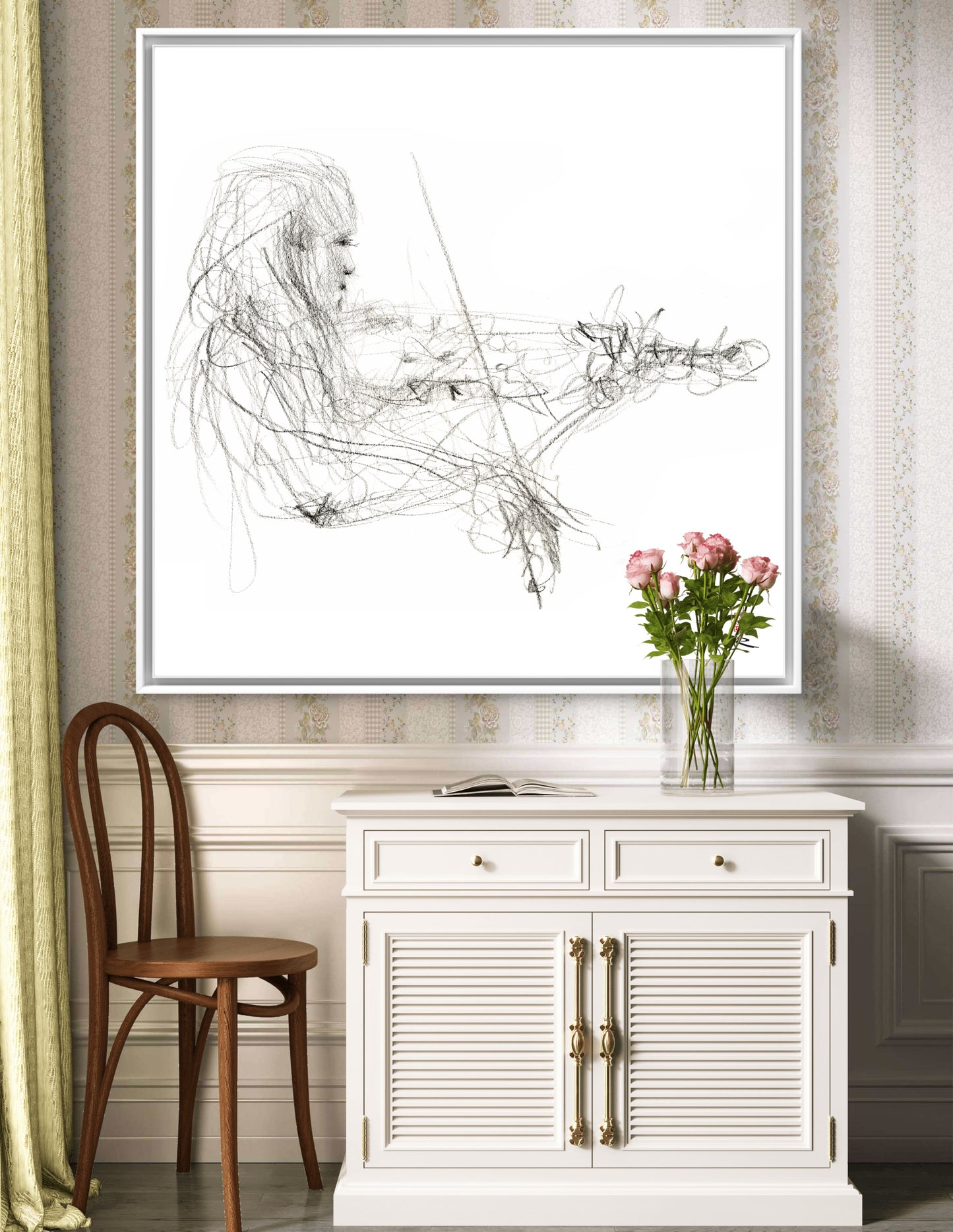 Charlotte Spruit on violin 2 - Canvas print