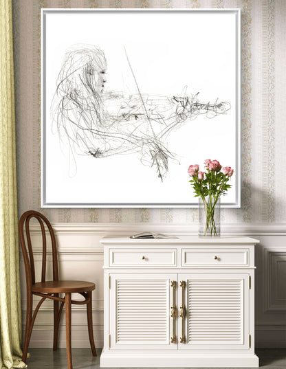 Charlotte Spruit on violin 2 - Canvas print
