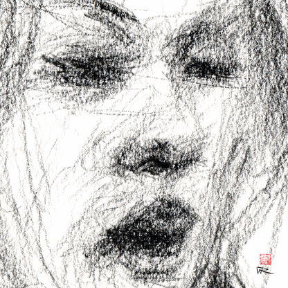 Choral singer - Original drawing