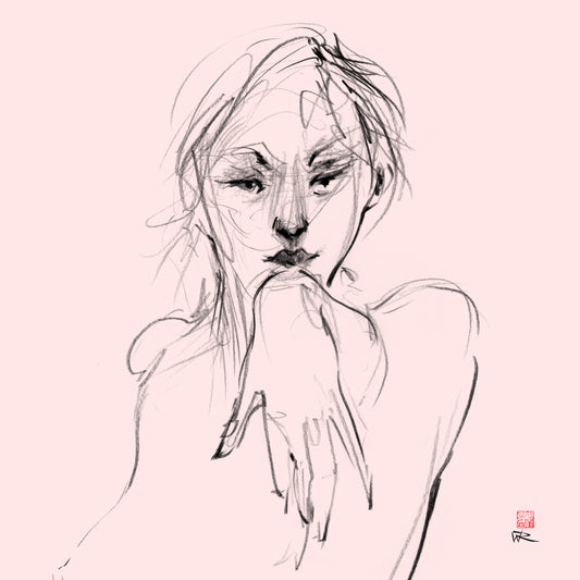 Come hither in pink - Canvas print