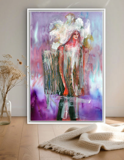 Concertina dress - Paper print