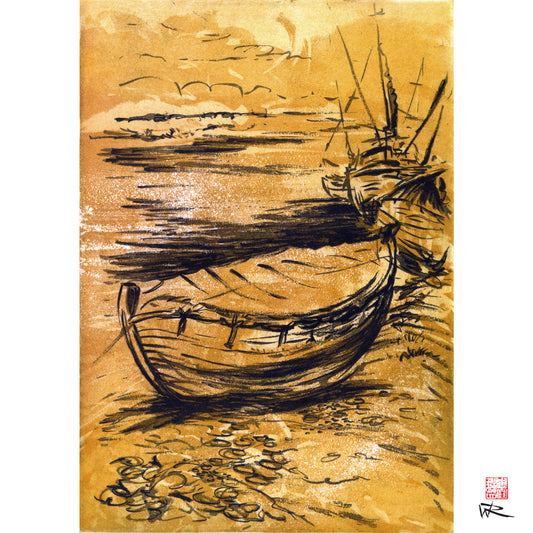 Norfolk crab boat edition 3 - Canvas art print
