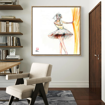 Ballerina's curtain call - Canvas print