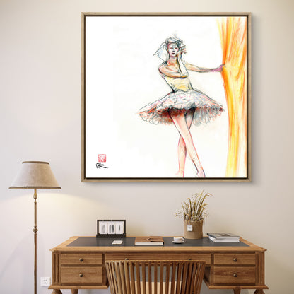 Ballerina's curtain call - Canvas print