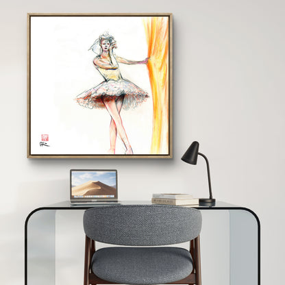 Ballerina's curtain call - Canvas print