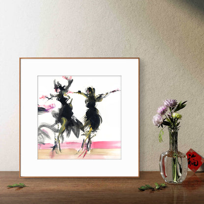 Dance of the snowflake - Print on fine art paper