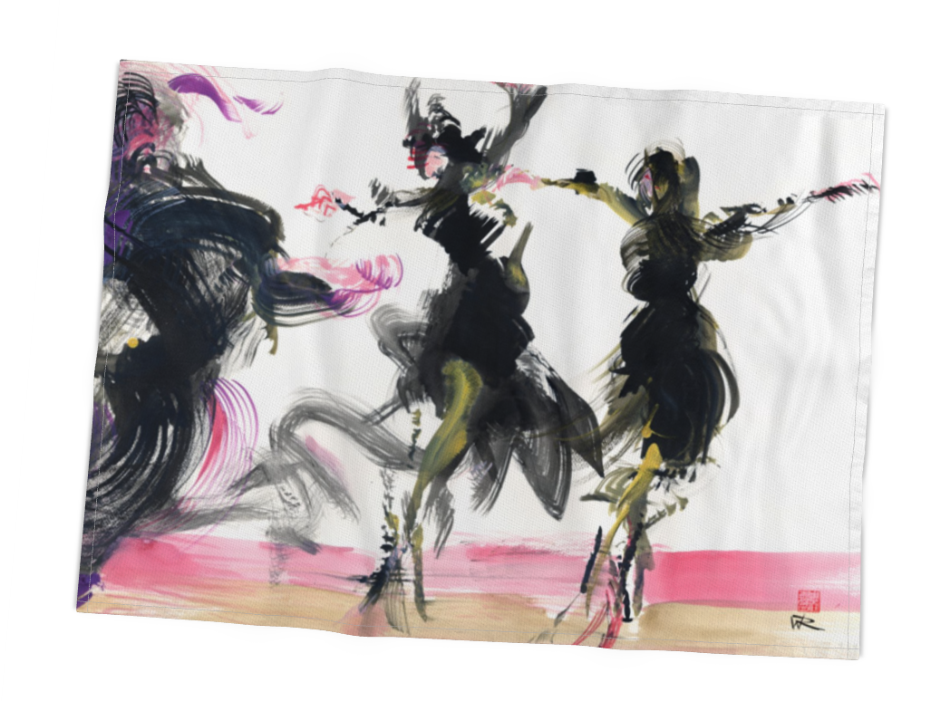 Dance of the snowflake - Tea Towel