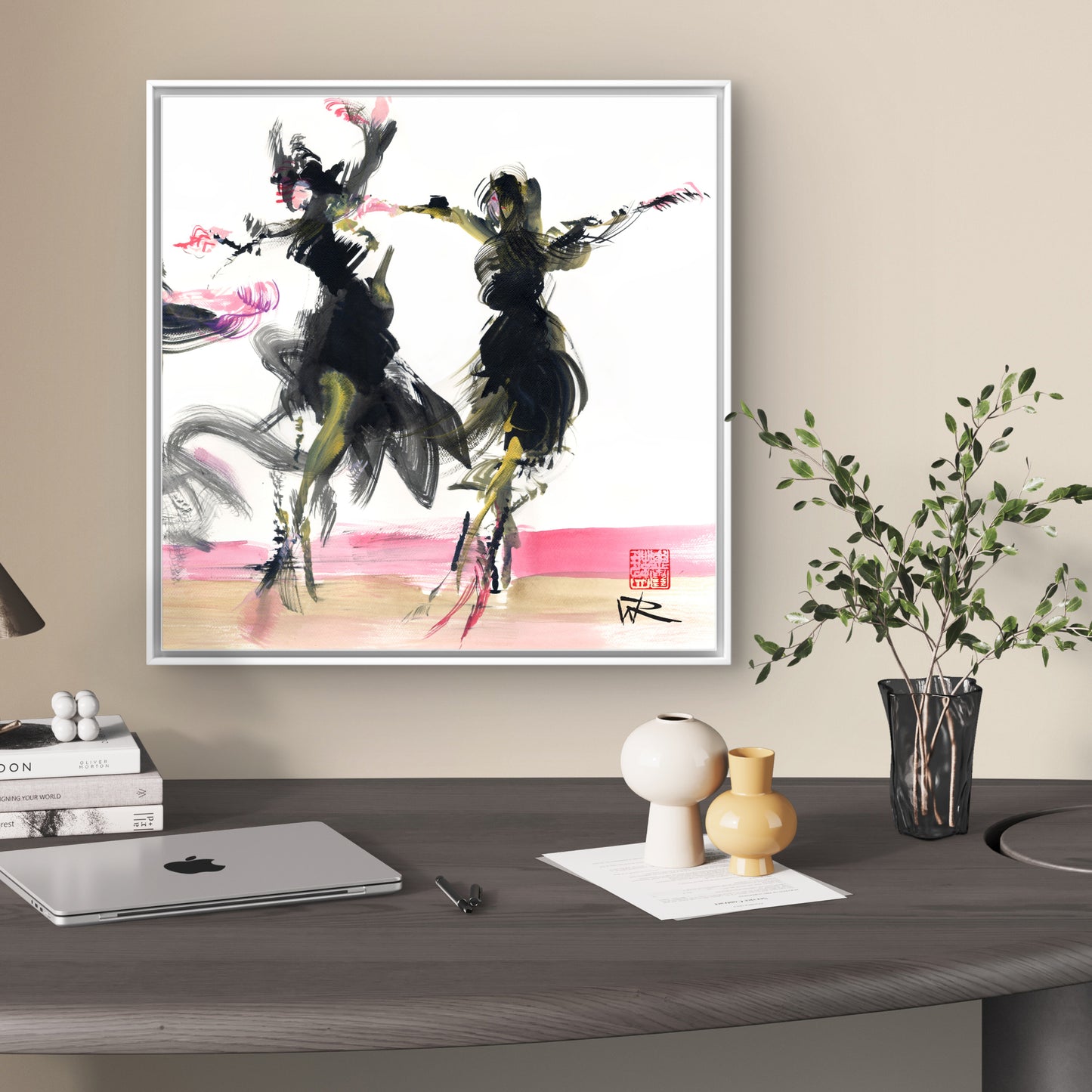 Dance of the snowflake - Canvas print