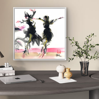 Dance of the snowflake - Canvas print