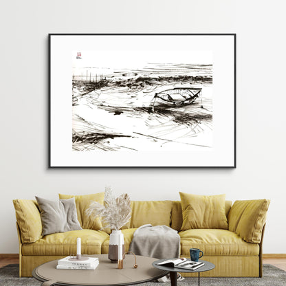 Down to the sea from Morston - Print on fine art paper