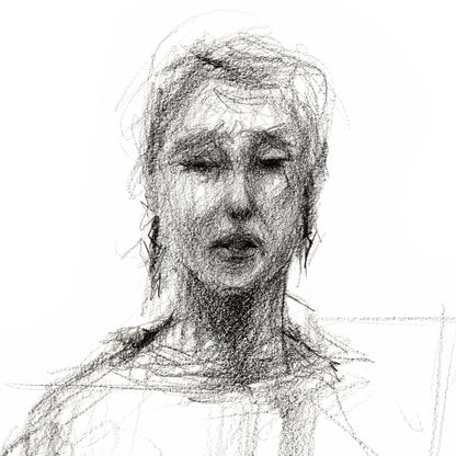 Clara Barbier Serrano - Portrait - Original drawing