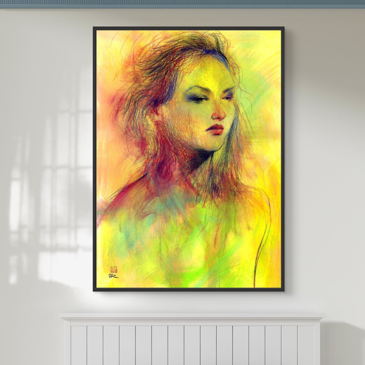 Dusky eyed beauty - Canvas art print