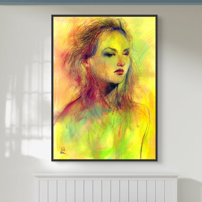 Dusky eyed beauty - Canvas art print