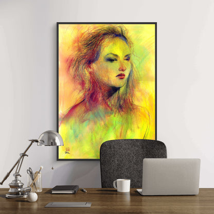 Dusky eyed beauty - Canvas art print